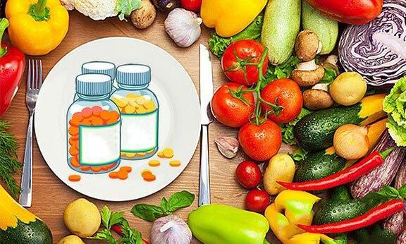 Vitaminas en productos para aumentar la energía